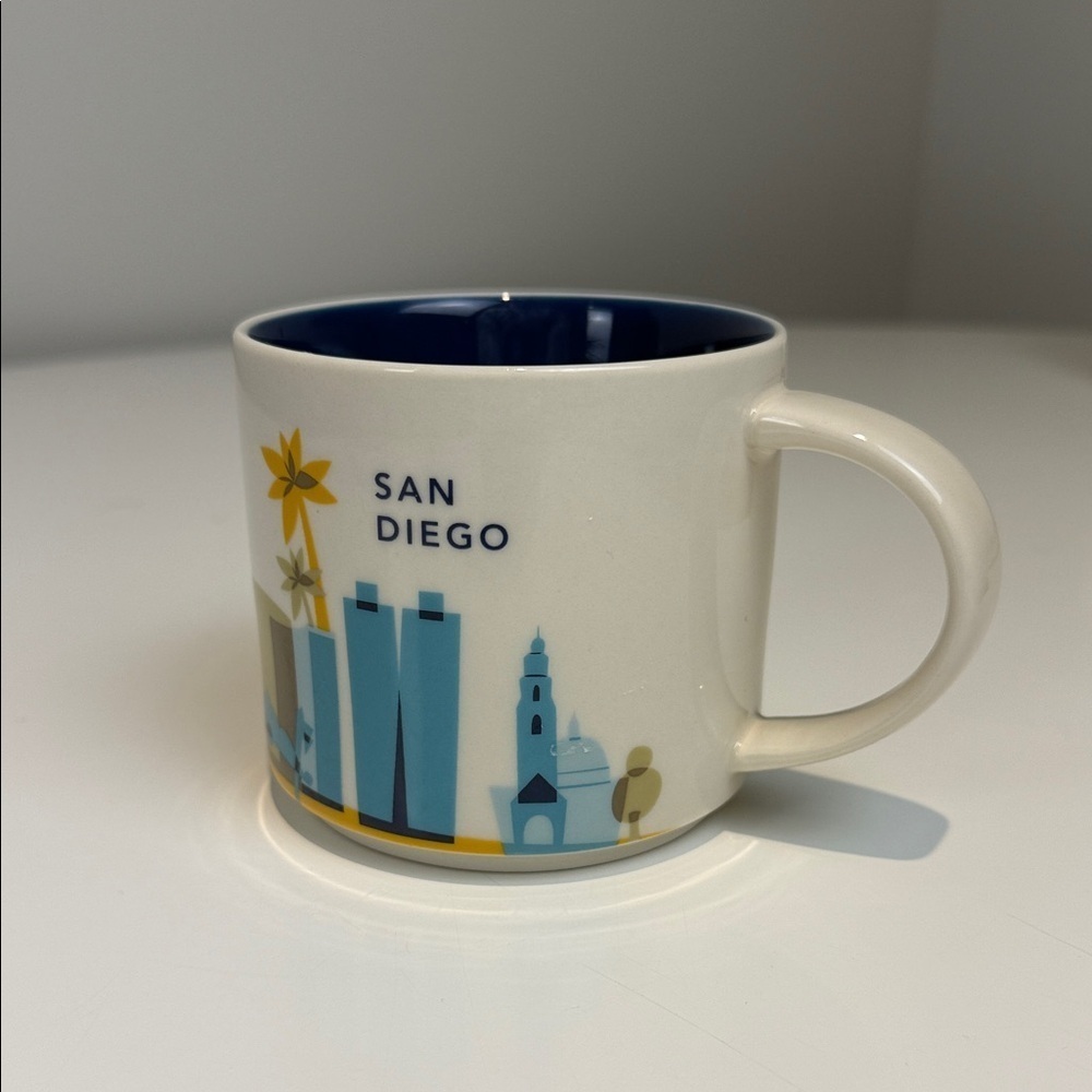 Starbucks San Diego Mug - You Are Here Collection Blue and Cream